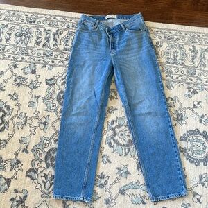 Abercrombie and Fitch crossover high rise dad Jean